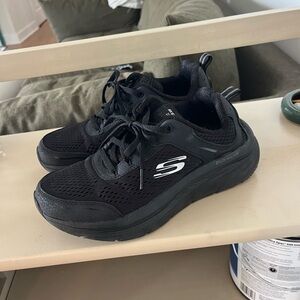 Skechers Black Mesh Sneakers
